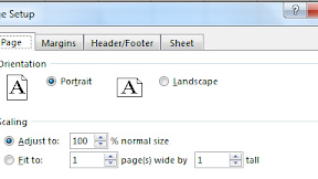 Cara Mengatur Posisi Kertas Portrait atau Landscape Dalam Excel